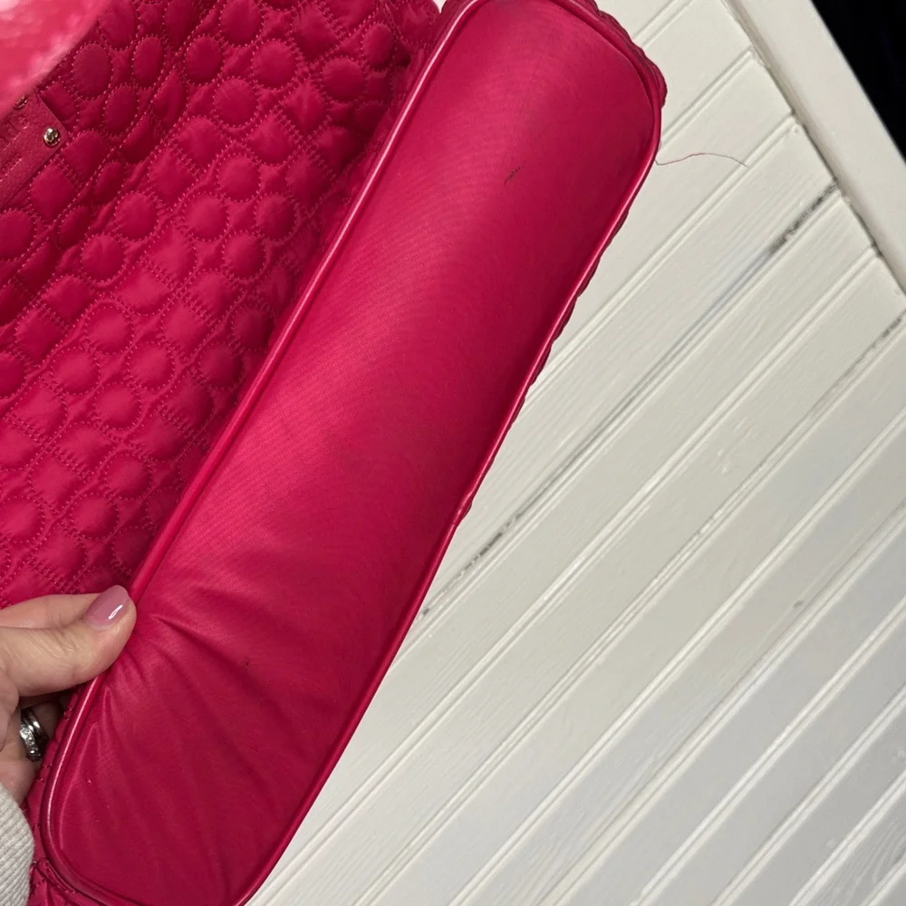 Kate Spade Hot Pink Quilted Tote Bag